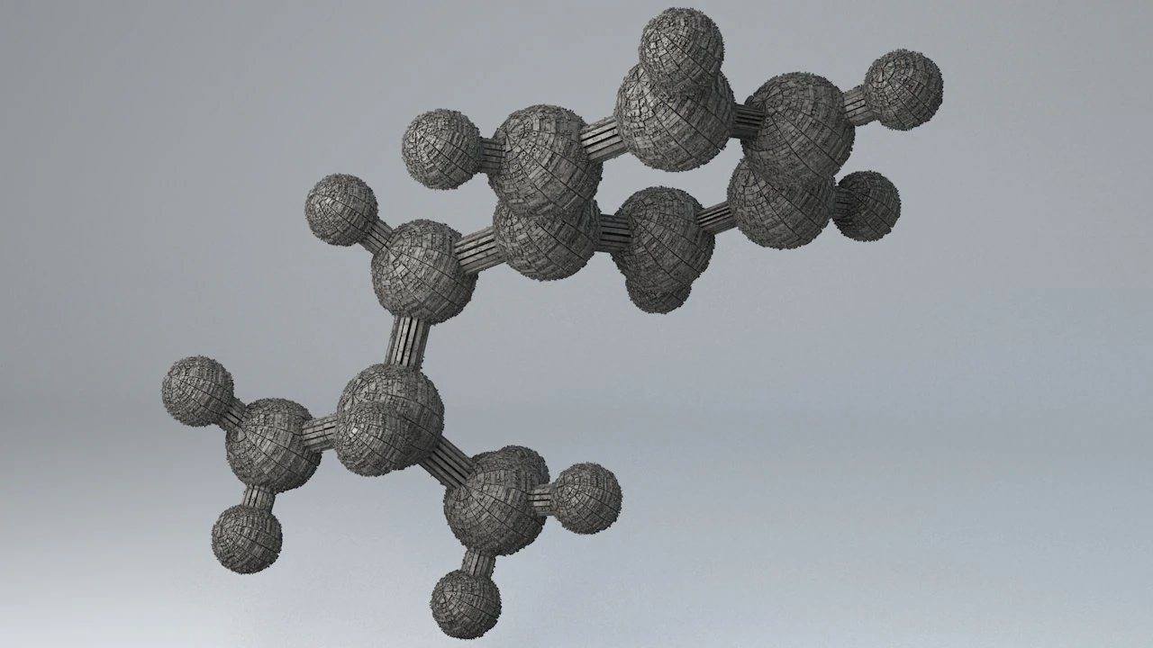 sci-fi shapes - the molecule 3D Model .c4d .max .obj .3ds .fbx .stl .blend 