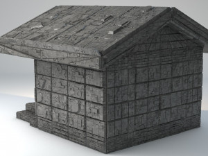 sci-fi shapes - the necropolis low-poly Modello 3D
