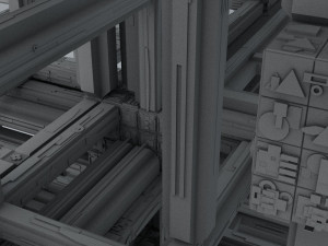 sci-fi shapes - the neverend 3D Model