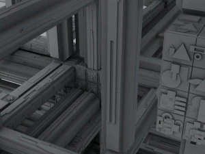 sci-fi shapes - the neverend 3D Model