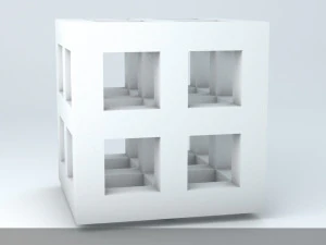 sci-fi shapes - the quadron 3D Model
