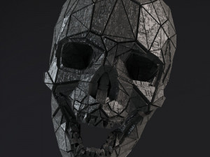 sci-fi shapes - the skull low-poly 3D 模型