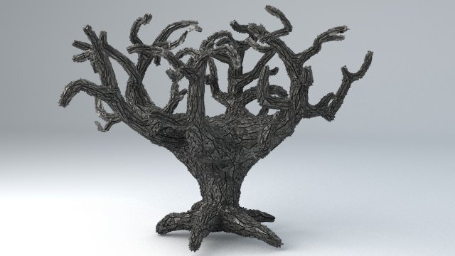 sci-fi shapes - the tree of eternity low-poly 3D-Modell .c4d .max .obj .3ds .fbx .stl .blend 