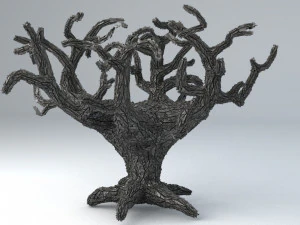 sci-fi shapes - the tree of eternity low-poly 3D Model