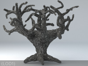 sci-fi shapes - the tree of eternity low-poly 3D-Modell
