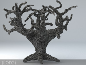 sci-fi shapes - the tree of eternity low-poly 3D-Modell