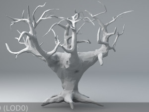 sci-fi shapes - the tree of eternity low-poly 3D-Modell