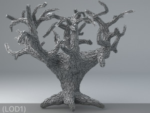 sci-fi shapes - the tree of eternity low-poly 3D-Modell