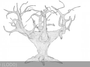sci-fi shapes - the tree of eternity low-poly 3D-Modell