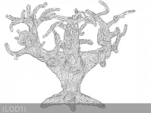 sci-fi shapes - the tree of eternity low-poly 3D-Modell