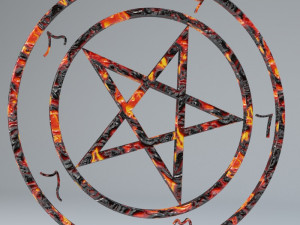 devil pentagrams Modello 3D