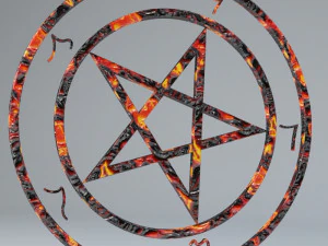 devil pentagrams 3D Model