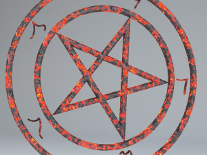 devil pentagrams Modello 3D