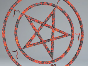 devil pentagrams 3D Model