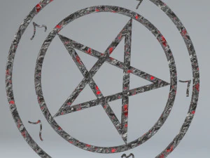 devil pentagrams 3D Model