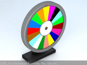 fortune wheel high poly 3D Model