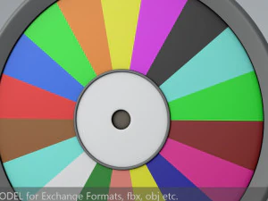 fortune wheel high poly 3D Model