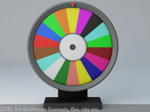fortune wheel high poly 3D Model