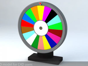 fortune wheel high poly 3D Model