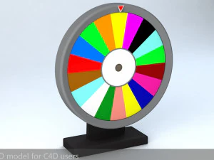 fortune wheel high poly 3D Model