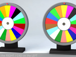 fortune wheel high poly 3D Model