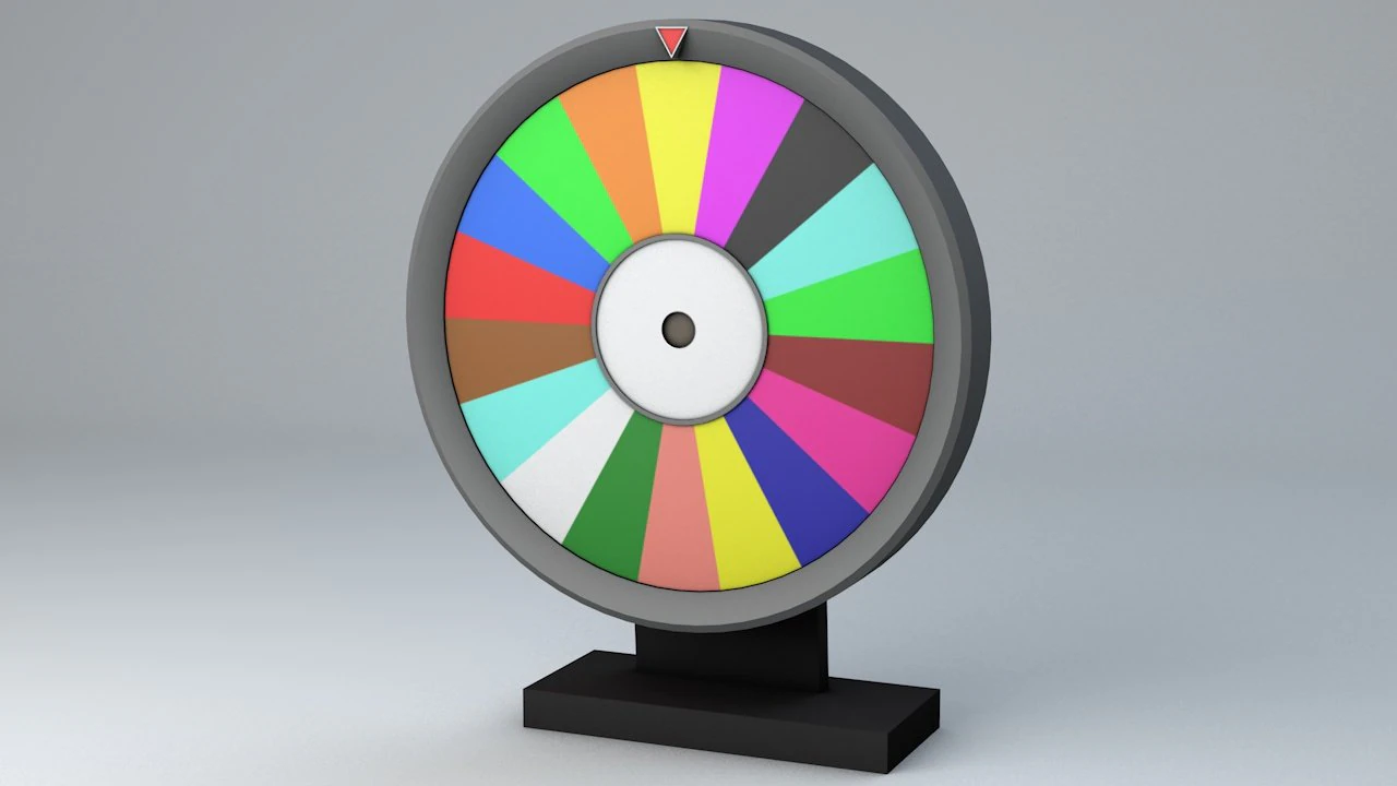 fortune wheel low poly 3D Model .c4d .max .obj .3ds .fbx .stl .blend