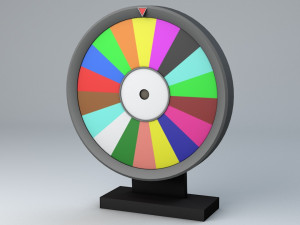 fortune wheel low poly 3D Model