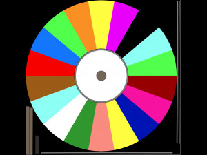 fortune wheel low poly Model 3D