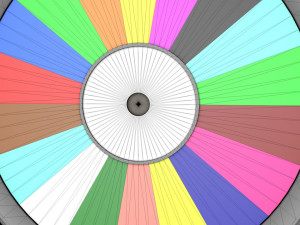 fortune wheel low poly Model 3D