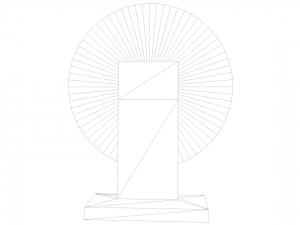 fortune wheel low poly Model 3D