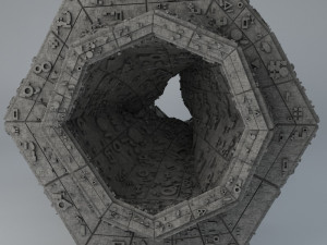 sci -fi shapes - the gate of dimensions low-poly 3D मॉडल