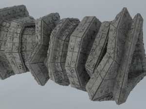sci -fi shapes - the gate of dimensions low-poly 3D मॉडल