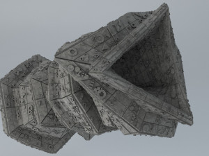 sci -fi shapes - the gate of dimensions low-poly 3D मॉडल