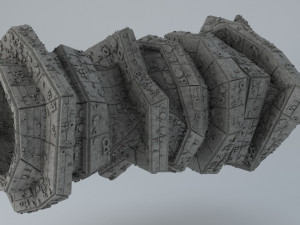sci -fi shapes - the gate of dimensions low-poly 3D मॉडल