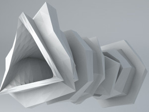 sci -fi shapes - the gate of dimensions low-poly 3D मॉडल