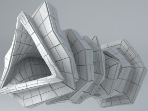 sci -fi shapes - the gate of dimensions low-poly 3D मॉडल