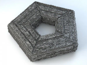 sci -fi shapes - the pentagon 3D Model