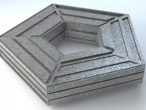 sci -fi shapes - the pentagon 3D 模型