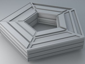 sci -fi shapes - the pentagon 3D 模型