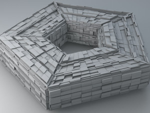 sci -fi shapes - the pentagon 3D 模型