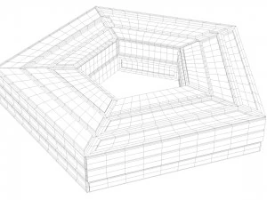 sci -fi shapes - the pentagon 3D Model