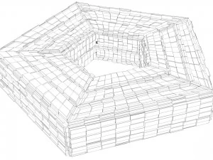 sci -fi shapes - the pentagon 3D Model