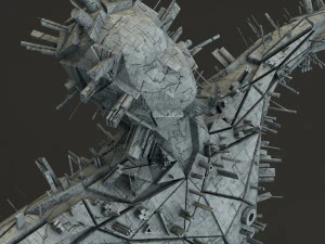 sci -fi shapes - the scarecrow low-poly 3D Model