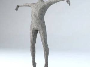 kształty science-fiction - strach na wr&oacute;ble low-poly Model 3D