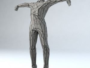 sci -fi shapes - the scarecrow low-poly 3D मॉडल