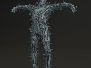 sci -fi shapes - the scarecrow low-poly 3D मॉडल