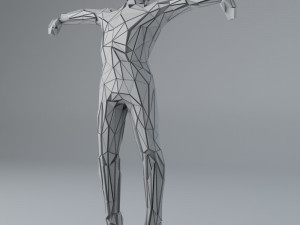 sci -fi shapes - the scarecrow low-poly 3D मॉडल