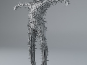 sci -fi shapes - the scarecrow low-poly 3D मॉडल