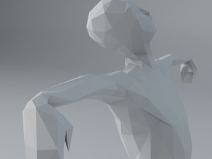 sci -fi shapes - the scarecrow low-poly 3D मॉडल