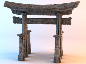 sci-fi shapes - the torii low-poly 3D Model